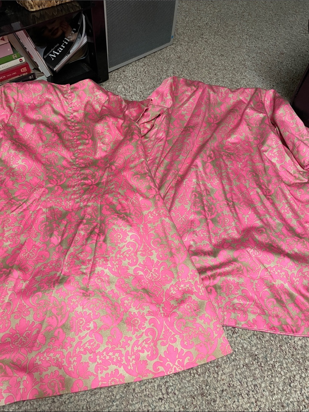 Vintage 60s Pink gold Brocade Coat and sheath Dress Set- amazing condition - Picture 11 of 11